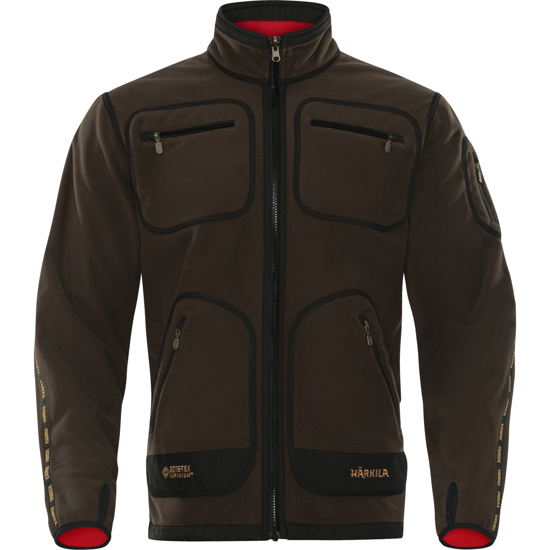 Harkila jakna Kamko fleece boja Brown/Red, vel.XL